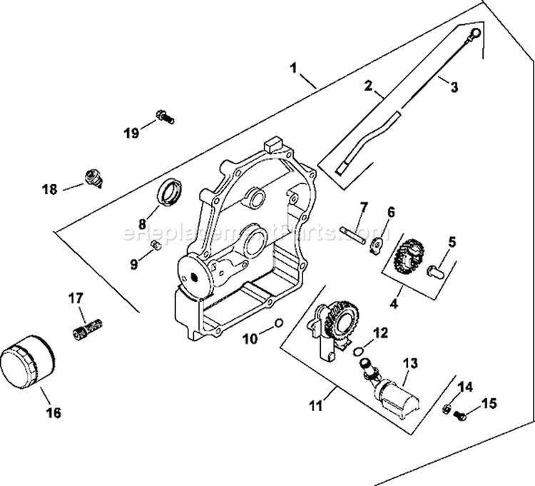 Page L Diagram and Parts List for CH23-76554  Kohler Engine