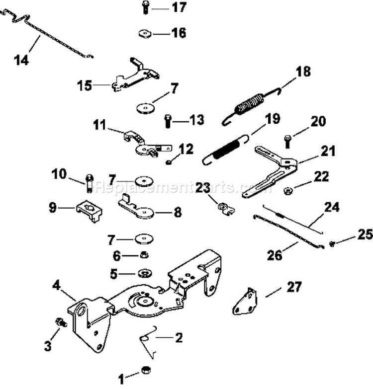 Page H Diagram and Parts List for CH23-76555  Kohler Engine