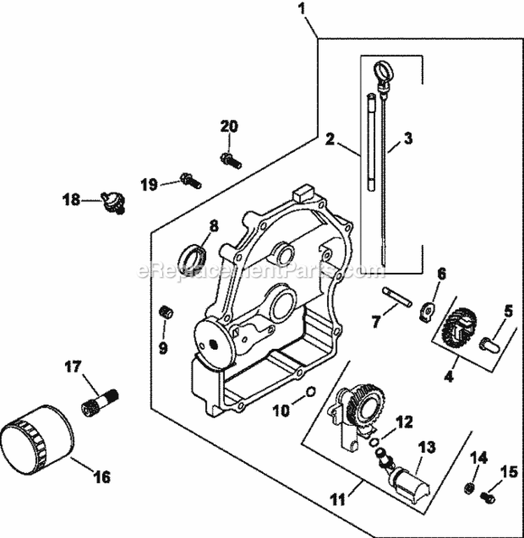 Page L Diagram and Parts List for CH18-62617  Kohler Engine