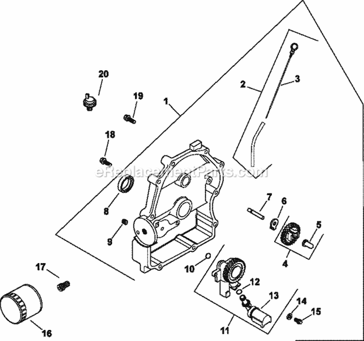 Page Z Diagram and Parts List for CH23-76558  Kohler Engine