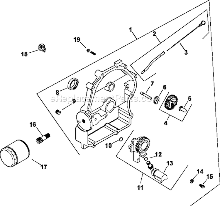 Page L Diagram and Parts List for CH23-76563  Kohler Engine