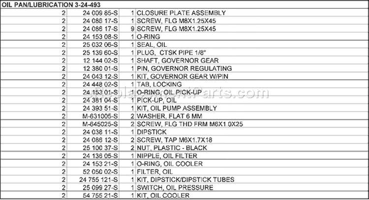 Page L Diagram and Parts List for CH23-76566  Kohler Engine