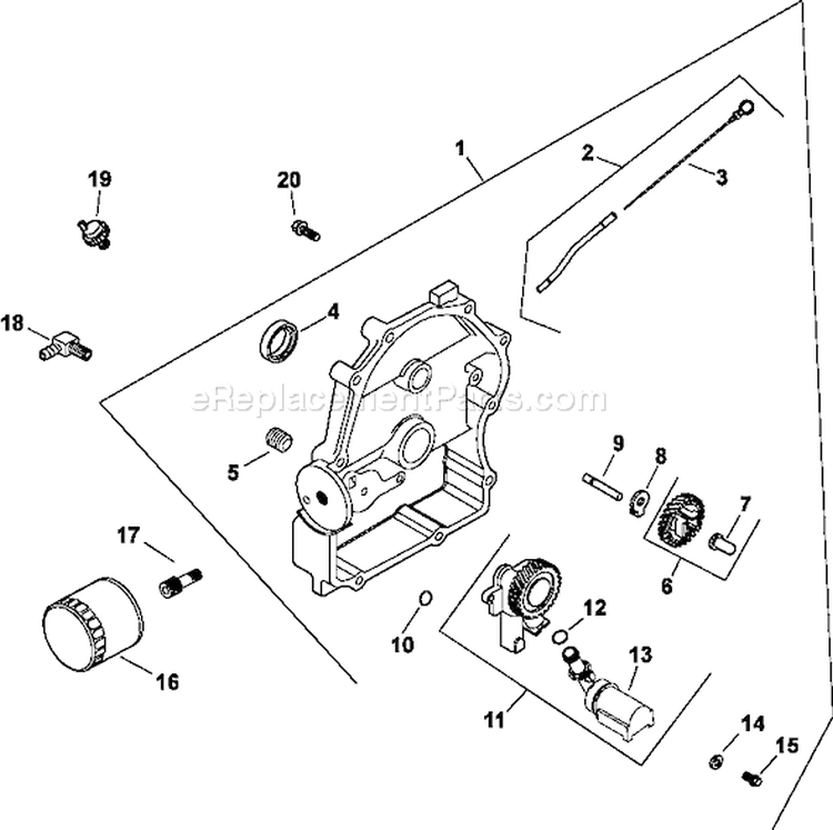 Page L Diagram and Parts List for CH23-76569  Kohler Engine