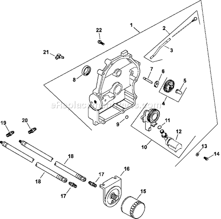 Page K Diagram and Parts List for CH22-66532  Kohler Engine