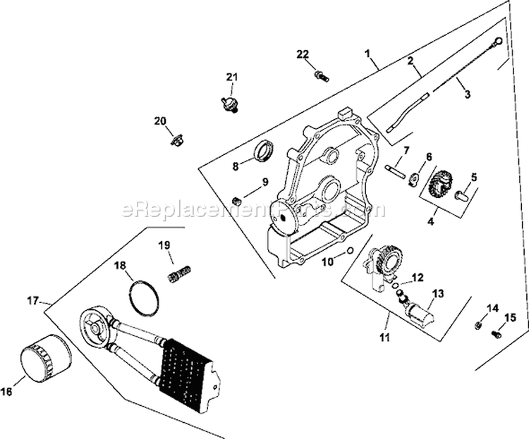 Page M Diagram and Parts List for CH23-76577  Kohler Engine