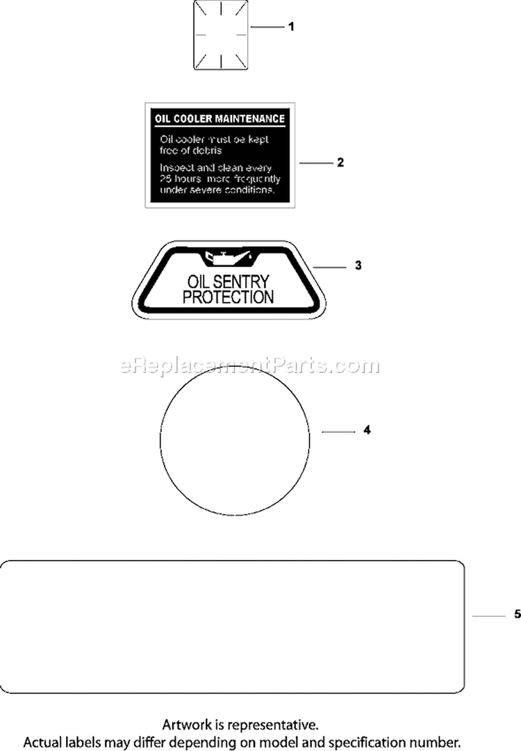 Page E Diagram and Parts List for CH23-76577  Kohler Engine