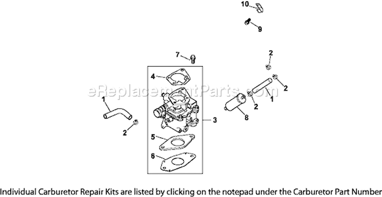 Page H Diagram and Parts List for CH23-76599  Kohler Engine