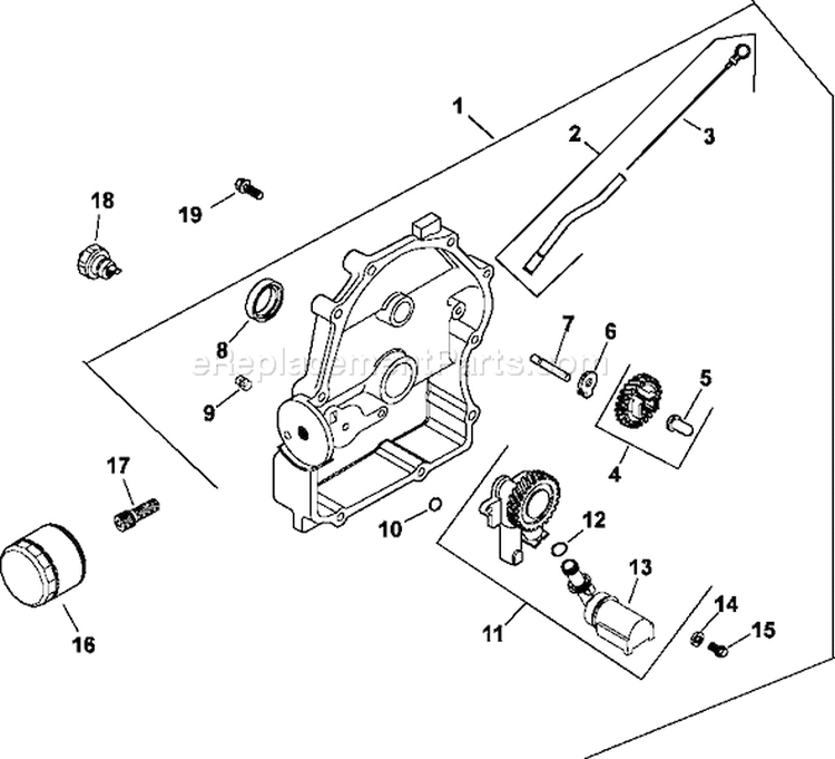 Page L Diagram and Parts List for CH23-76600  Kohler Engine