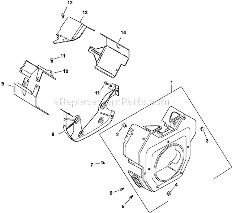 Page B Diagram and Parts List for CH22-76526  Kohler Engine
