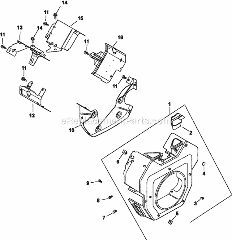 Page B Diagram and Parts List for CH23-76607  Kohler Engine