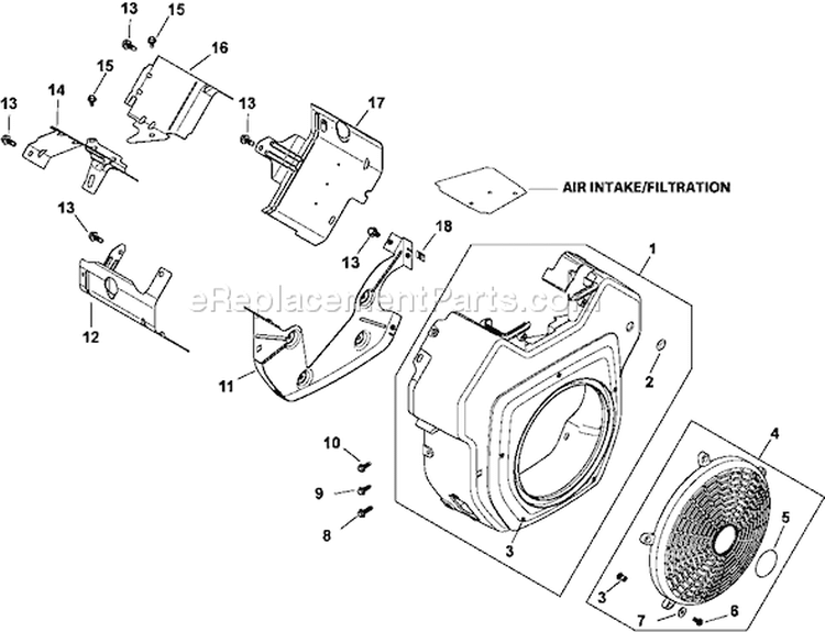 Page B Diagram and Parts List for CH23-76610  Kohler Engine