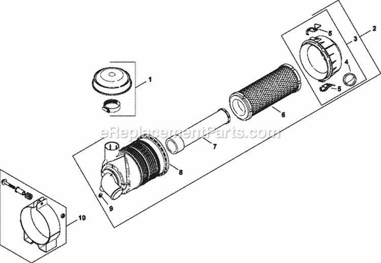 Page L Diagram and Parts List for CH23-76610  Kohler Engine