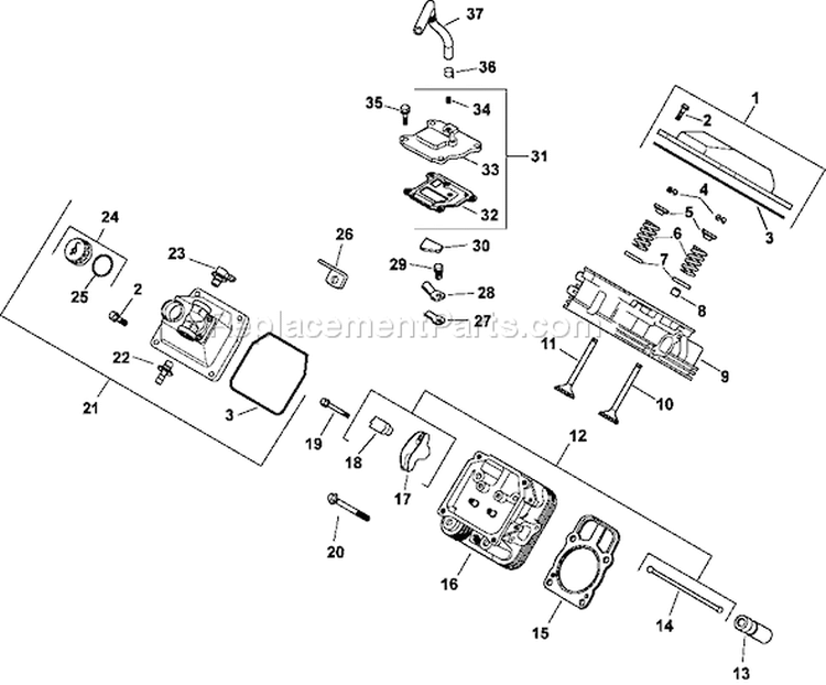 Page I Diagram and Parts List for CH23-76599  Kohler Engine
