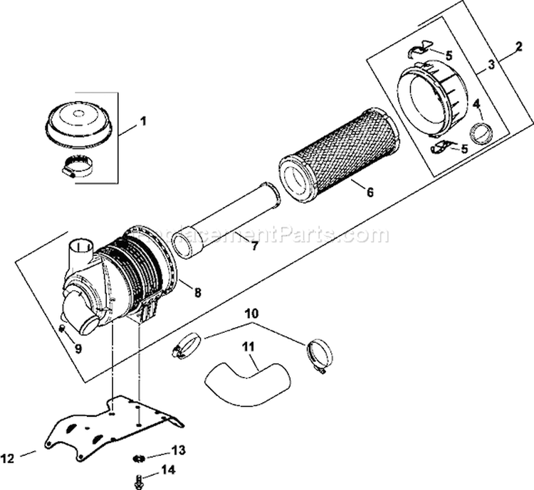 Page M Diagram and Parts List for CH23-76616  Kohler Engine