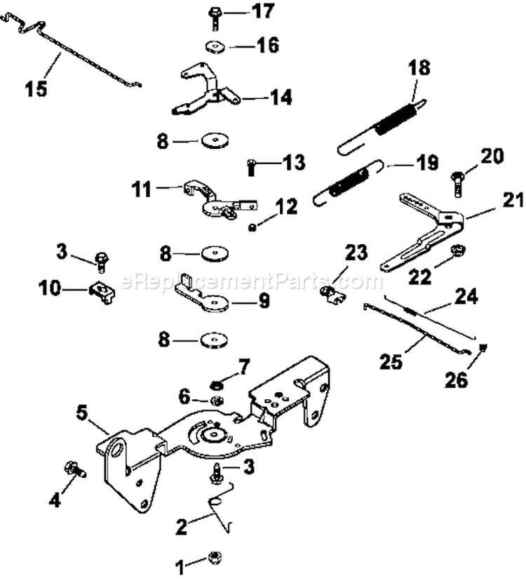 Page F Diagram and Parts List for CH23-76618  Kohler Engine