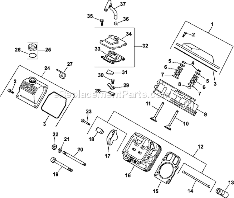 Page I Diagram and Parts List for CH23-76618  Kohler Engine