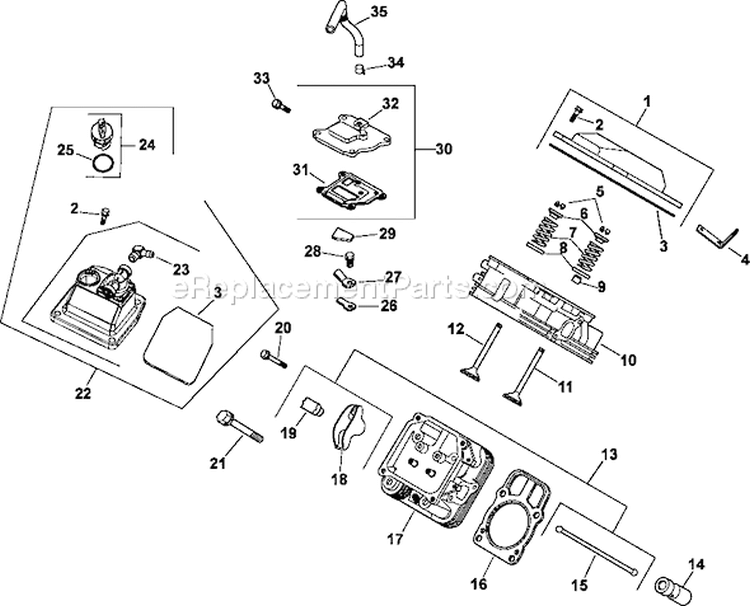 Page G Diagram and Parts List for CH23-76586  Kohler Engine