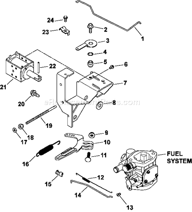 Page E Diagram and Parts List for CH23-76628  Kohler Engine
