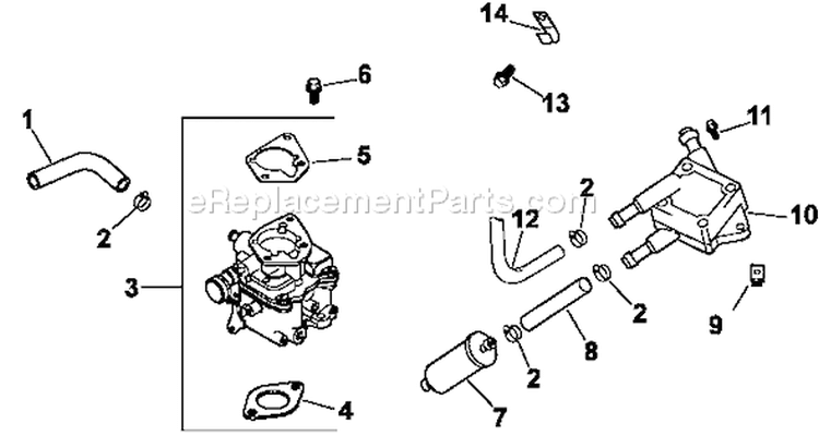Page H Diagram and Parts List for CH23-76615  Kohler Engine