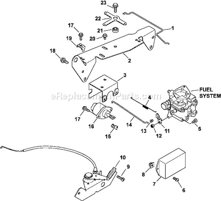 Page G Diagram and Parts List for CH23-76632  Kohler Engine