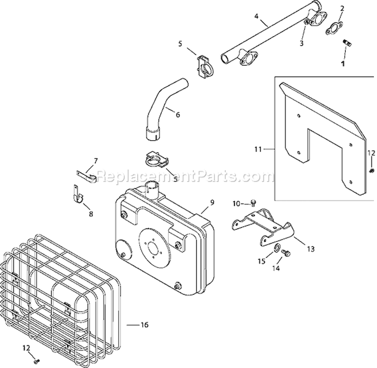 Page H Diagram and Parts List for CH23-76632  Kohler Engine
