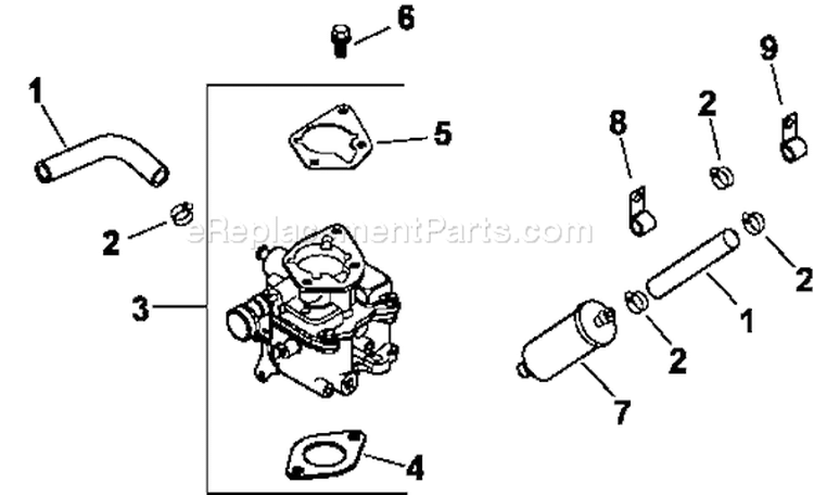 Page I Diagram and Parts List for CH23-76632  Kohler Engine