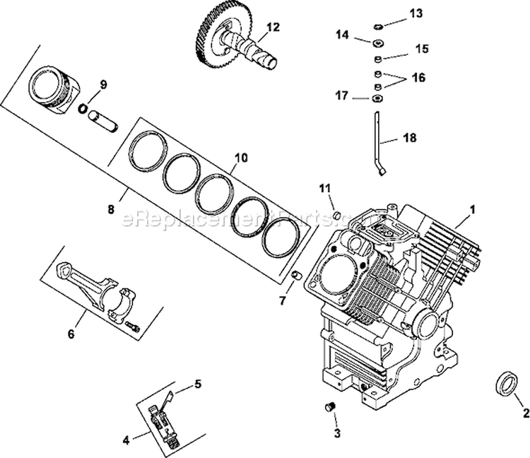Page C Diagram and Parts List for CH23-76635  Kohler Engine