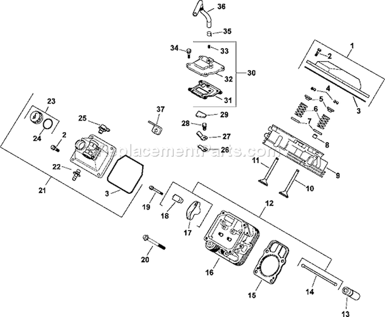Page I Diagram and Parts List for CH23-76639  Kohler Engine