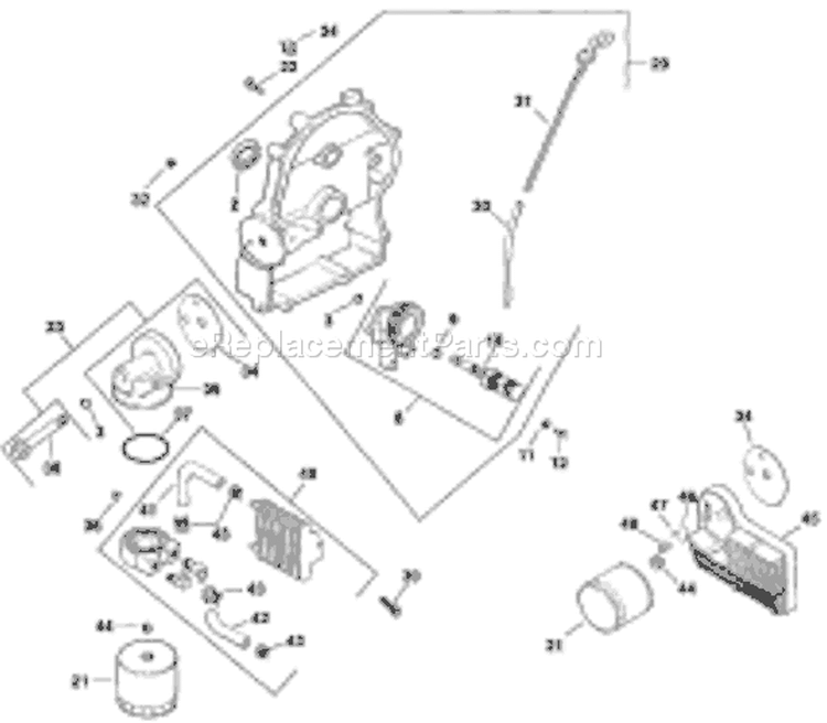 Page Q Diagram and Parts List for CH23GS-76554  Kohler Engine