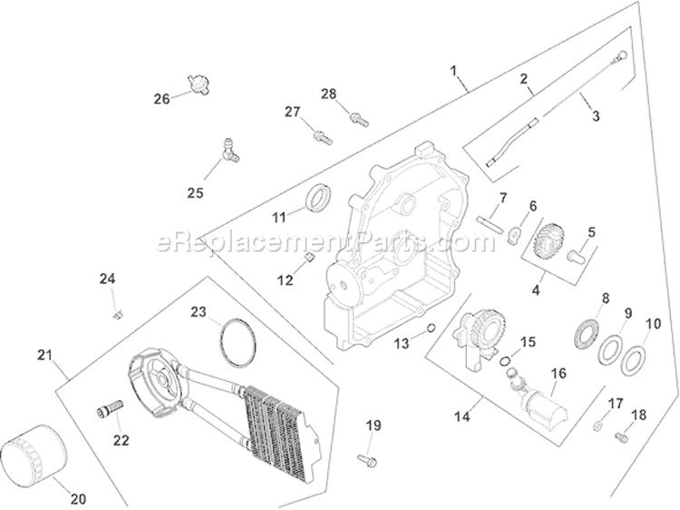 Page L Diagram and Parts List for CH23PS-76540  Kohler Engine