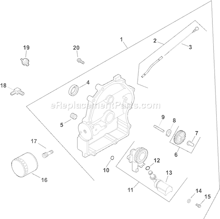 Page L Diagram and Parts List for CH23S-76513  Kohler Engine
