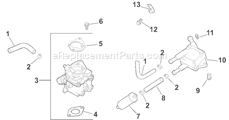 Page H Diagram and Parts List for CH23S-76513  Kohler Engine