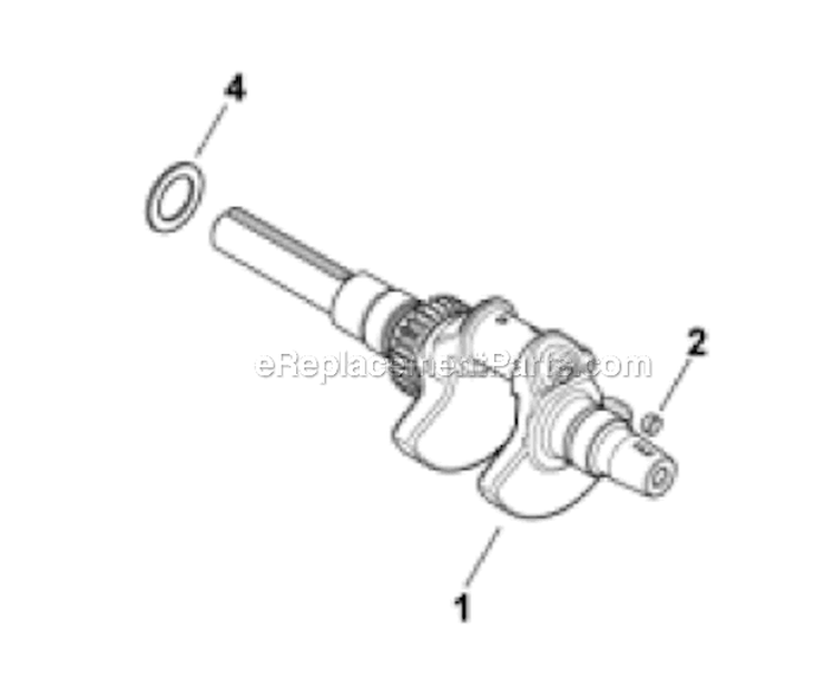 Crankshaft Group 1-24-2 Diagram and Parts List for CH23S-76528  Kohler Engine