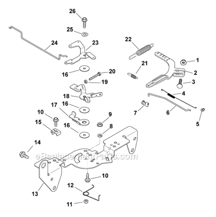 Engine Controls 9-24-207 Diagram and Parts List for CH23S-76528  Kohler Engine