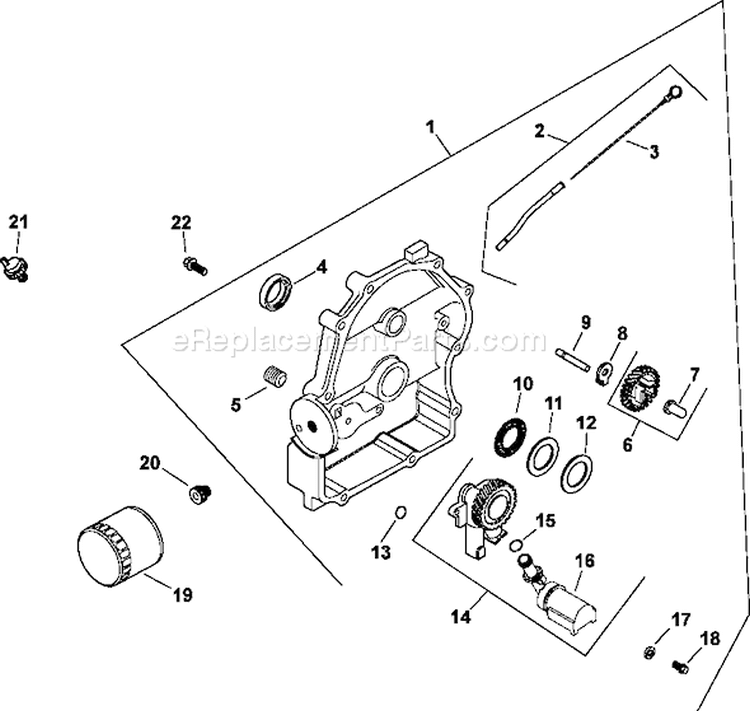 Page L Diagram and Parts List for CH25-68501  Kohler Engine