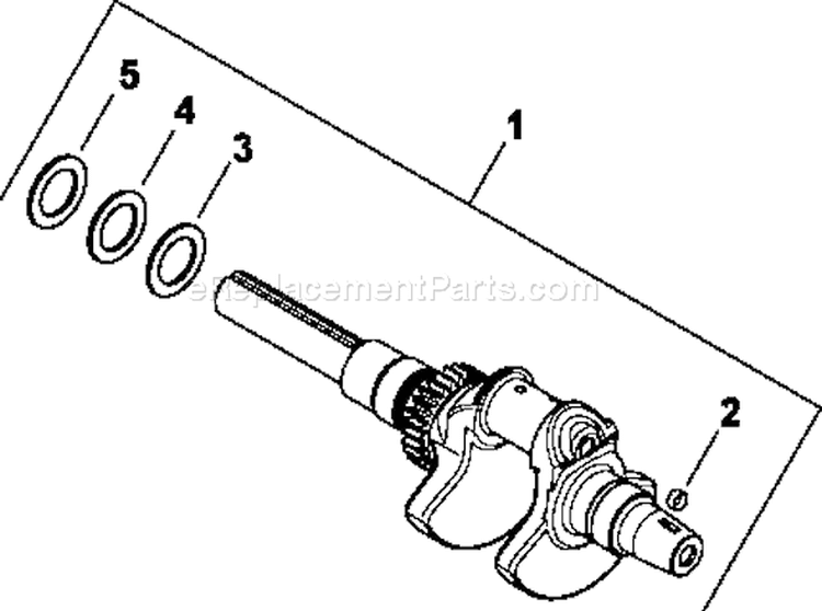 Page D Diagram and Parts List for CH25-68503  Kohler Engine