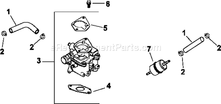 Page H Diagram and Parts List for CH25-68506  Kohler Engine