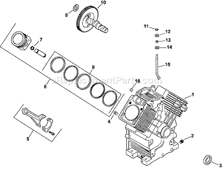 Page D Diagram and Parts List for CH25-68509  Kohler Engine
