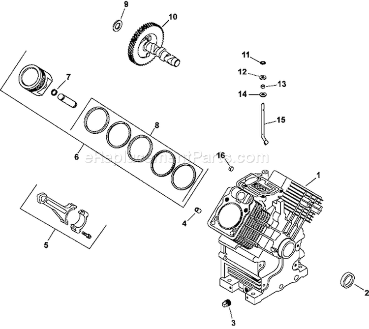 Page C Diagram and Parts List for CH25-68508  Kohler Engine