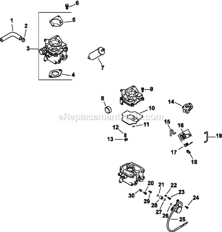 Page H Diagram and Parts List for CH25-68561  Kohler Engine