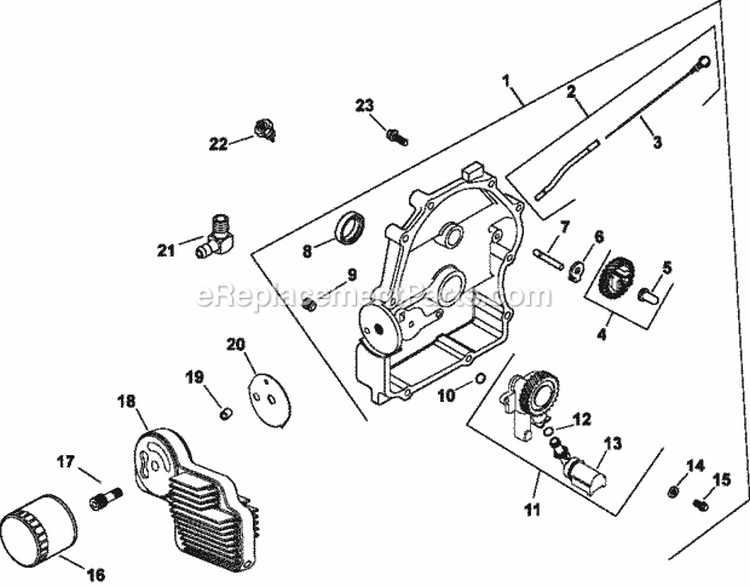 Page K Diagram and Parts List for CH25-68565  Kohler Engine