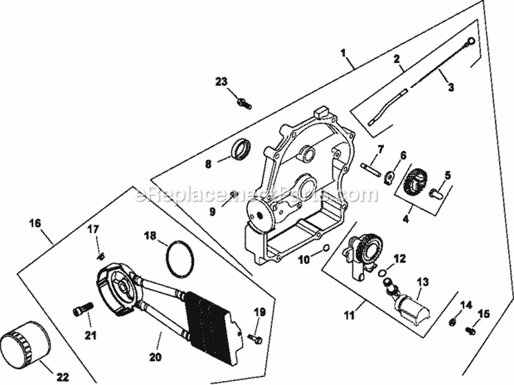 Page K Diagram and Parts List for CH25-68579  Kohler Engine