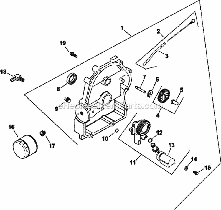 Page K Diagram and Parts List for CH20-64561  Kohler Engine