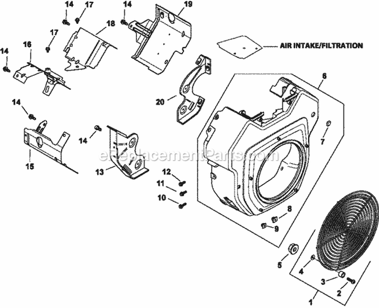 Page B Diagram and Parts List for CH25-68643  Kohler Engine