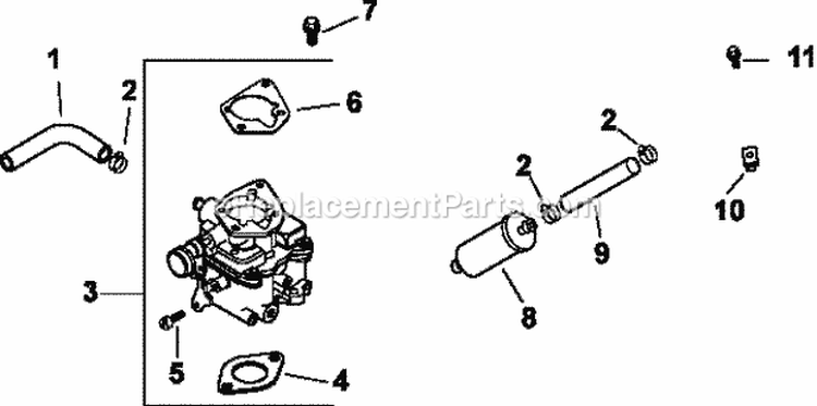 Page H Diagram and Parts List for CH25-68664  Kohler Engine
