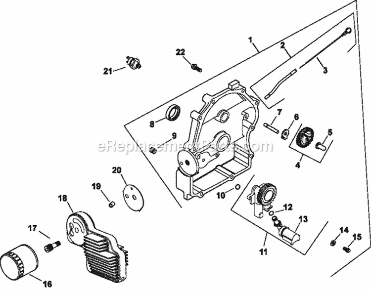 Page K Diagram and Parts List for CH25-68679  Kohler Engine