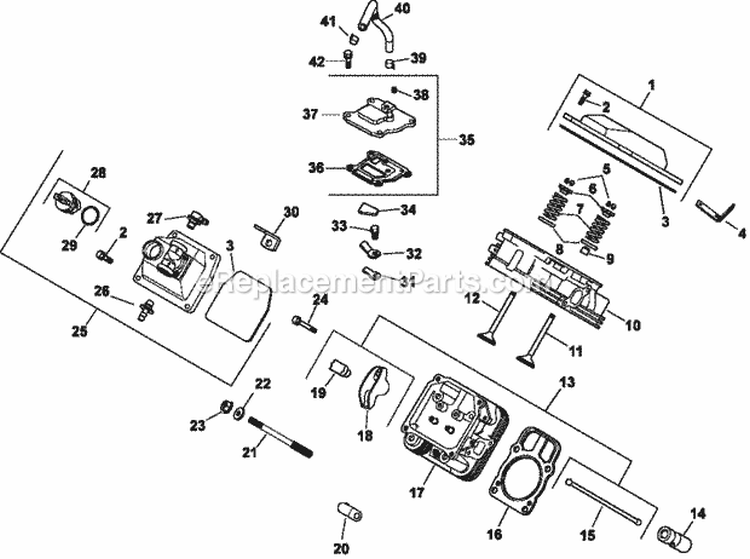 Page H Diagram and Parts List for CH25-68692  Kohler Engine
