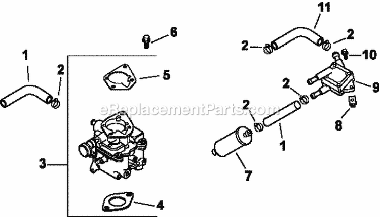 Page I Diagram and Parts List for CH25-68696  Kohler Engine