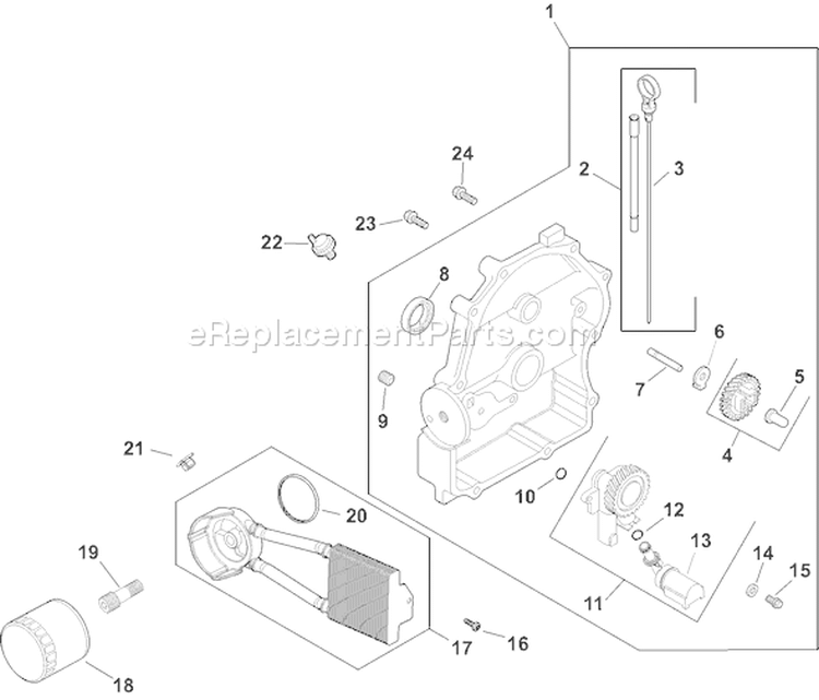 Page L Diagram and Parts List for CH25S-68584  Kohler Engine