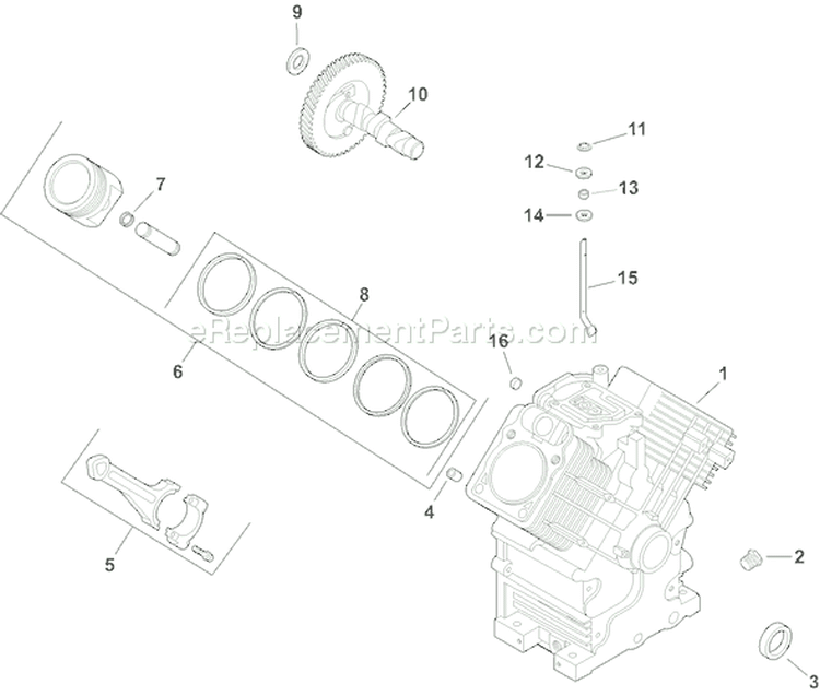 Page C Diagram and Parts List for CH25S-68588  Kohler Engine